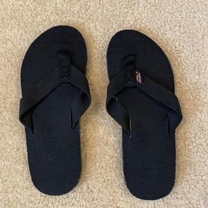 Mens Rainbow Sandal - Black w/ Red, Yellow, Green